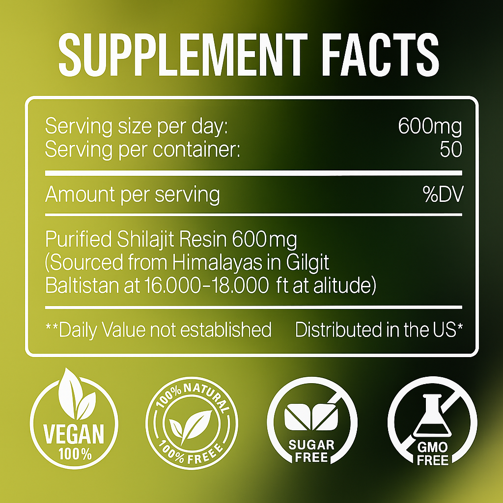 MERIVU™  Pure Shilajit Resin